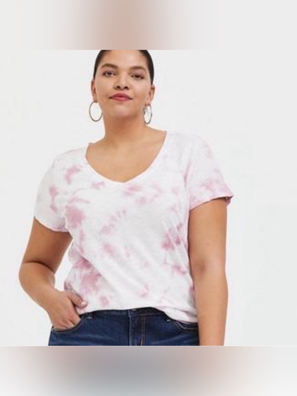Torrid size 2 pink tie dye TShirt - Picture 1 of 3